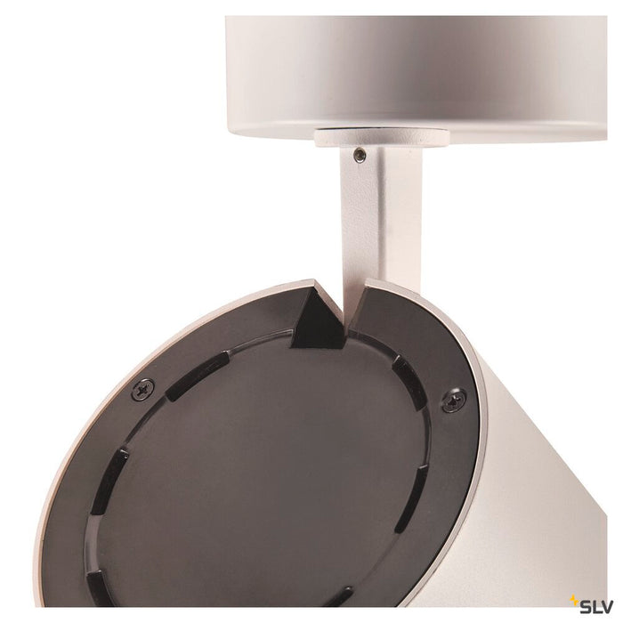 NUMINOS XL PHASE, white / black ceiling mounted light, 36W 60°