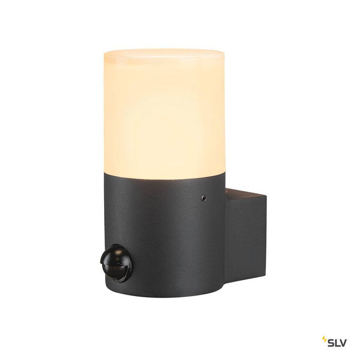 GRAFIT E27 round Sensor, anthracite wall-mounted light