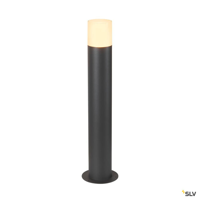 GRAFIT E27 60 Pole round, anthracite free-standing lamp