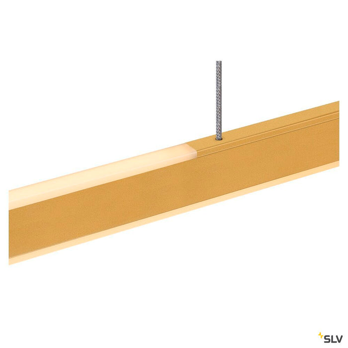 ONE LINEAR 100 PHASE up/down, brass pendant light, 24W 2700/3000K