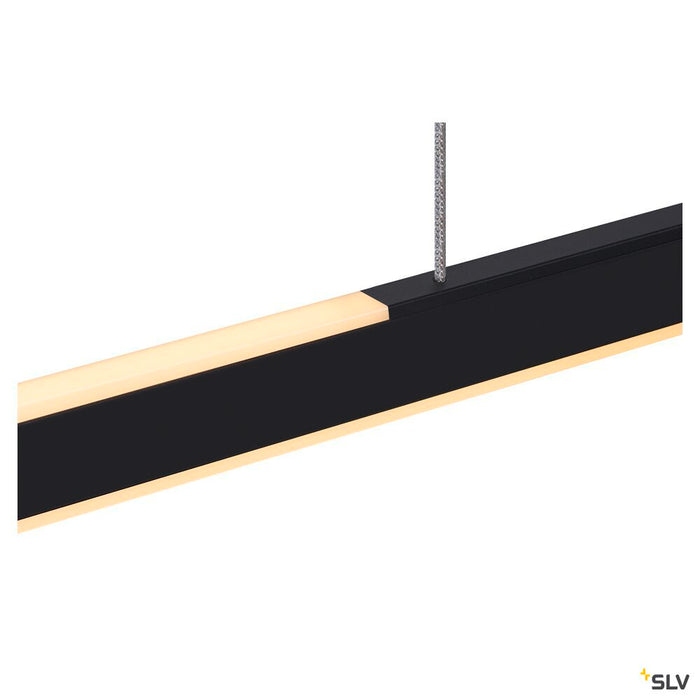ONE LINEAR 140 PHASE up/down, black pendant light, 35W 2700/3000K