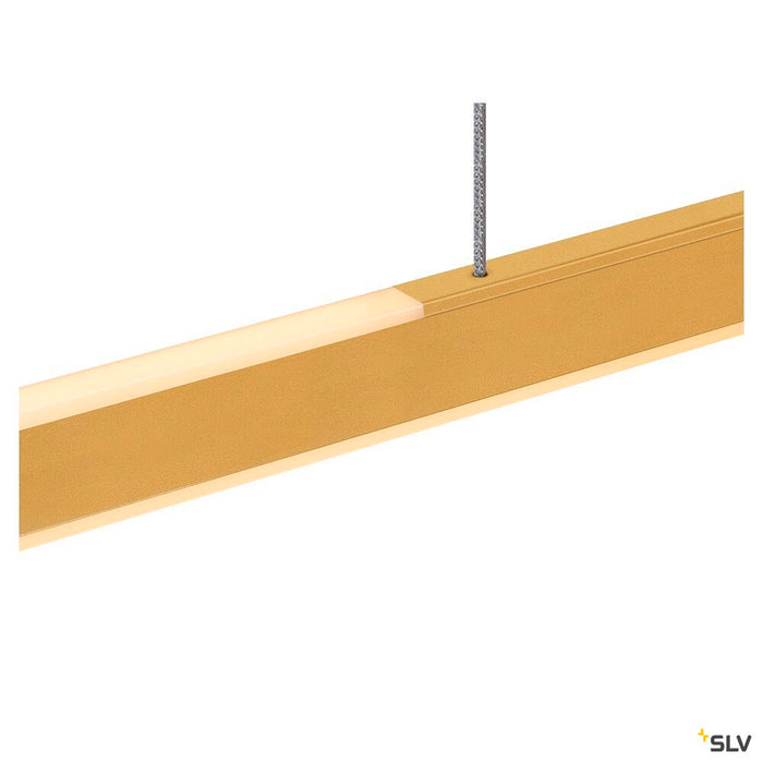 ONE LINEAR 140 PHASE up/down, brass pendant light, 35W 2700/3000K