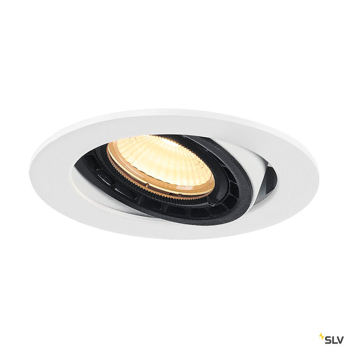 SUPROS 78, recessed fitting, LED, 3000K, round, white, 60° lens, 9W