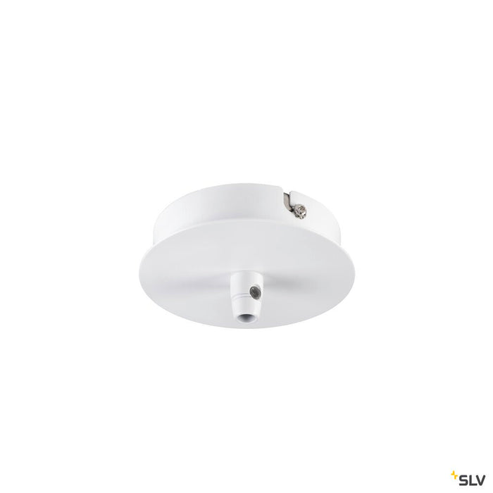 CEILING PLATE FITU single ceiling plate, round, white, incl. strain-relief