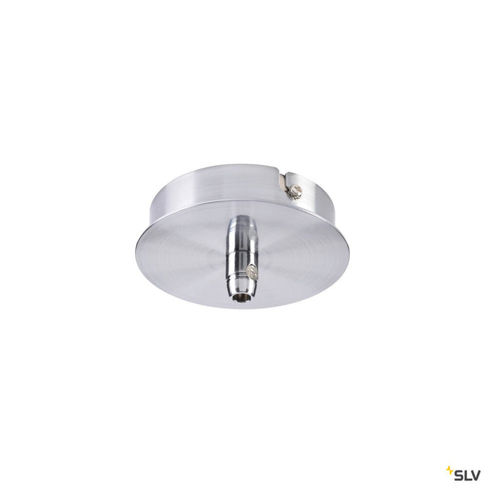 CEILING PLATE FITU single ceiling plate, round, chrome, incl. strain-relief