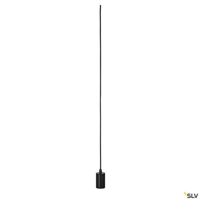 FITU, pendant, A60, round, black, 5m cable with open cable end, max. 60W