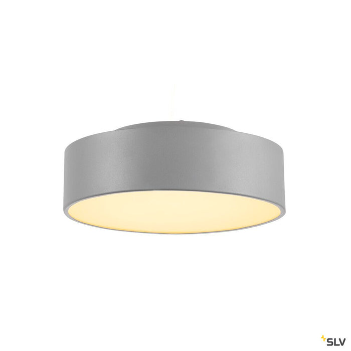 MEDO 30 ceiling light, LED, 3000K, round, silver-grey, Ø 28 cm, can be converted to a pendant, 12W
