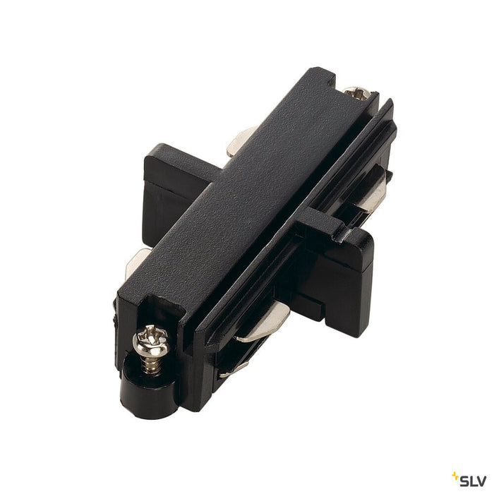 LONG CONNECTOR for 1-phase high-voltage surface-mounted track, black, electrical