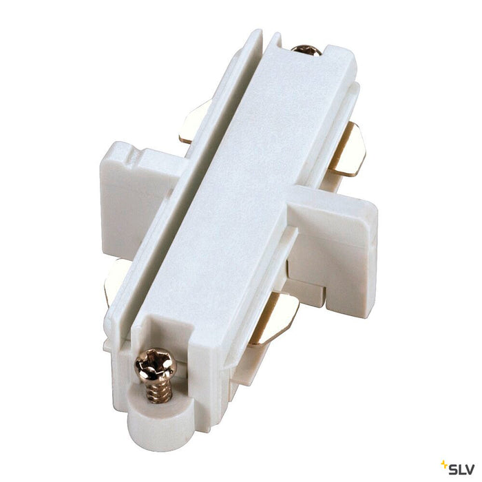 LONG CONNECTOR for 1-phase high-voltage surface-mounted track, white, electrical