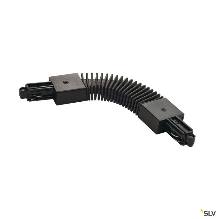 FLEXIBLE CONNECTOR, for 1-phase high-voltage surface-mounted track, black