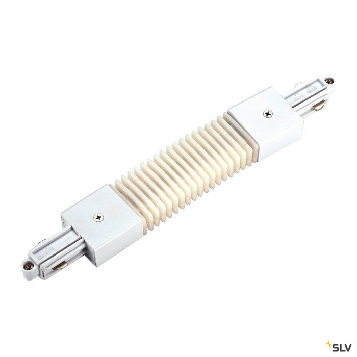 FLEXIBLE CONNECTOR, for 1-phase high-voltage surface-mounted track, white