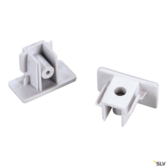 END CAPS for 1-phase high-voltage surface-mounted track, white, 2 pieces