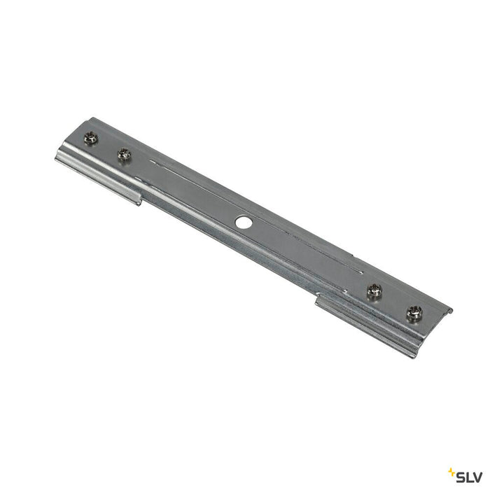 STABILISER LONG CONNECTOR for 1-phase high-voltage surface-mounted track, matt nickel