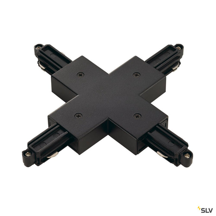 X-CONNECTOR, for 1-phase high-voltage surface-mounted track, black
