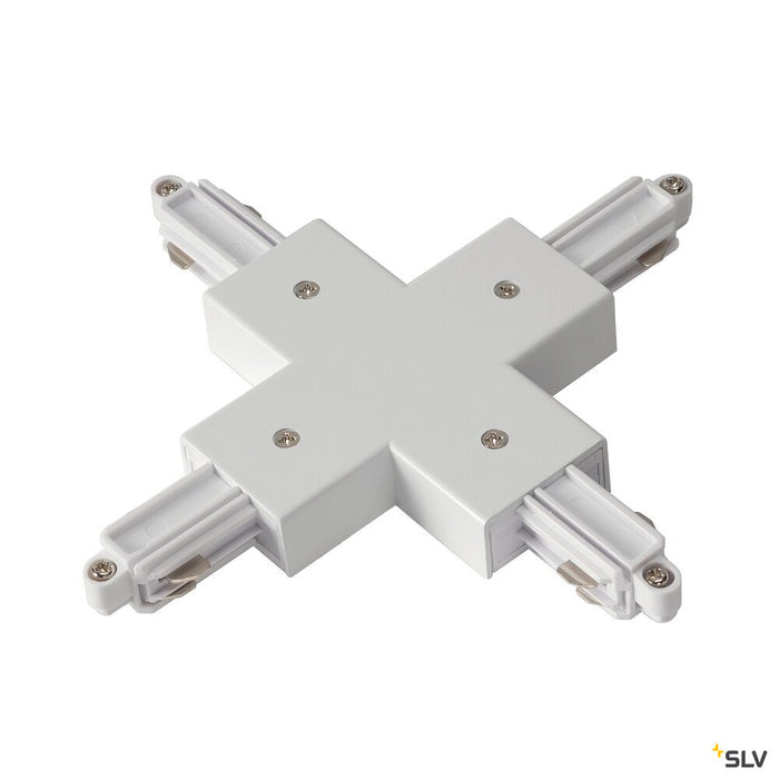 X-CONNECTOR, for 1-phase high-voltage surface-mounted track, white