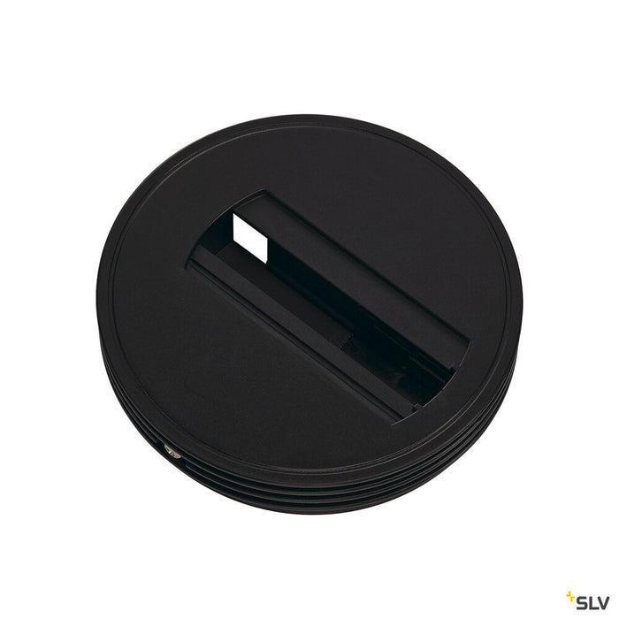 CEILING PLATE for 1-phase high-voltage surface-mounted track, black