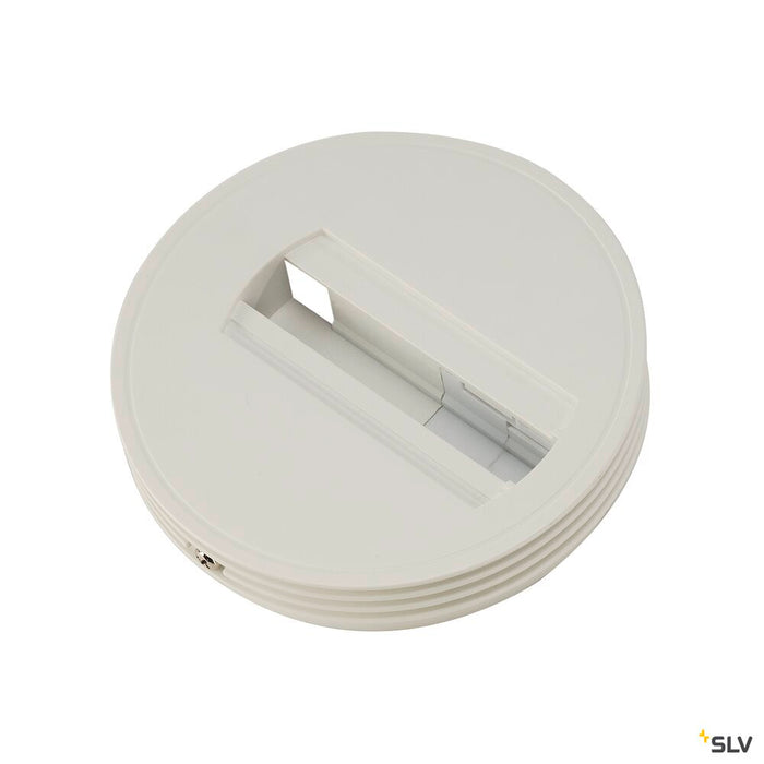 CEILING PLATE for 1-phase high-voltage surface-mounted track, white