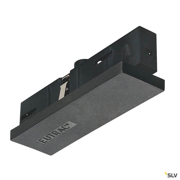 CENTRE FEED-IN for EUTRAC 240V 3-phase surface-mounted track, black