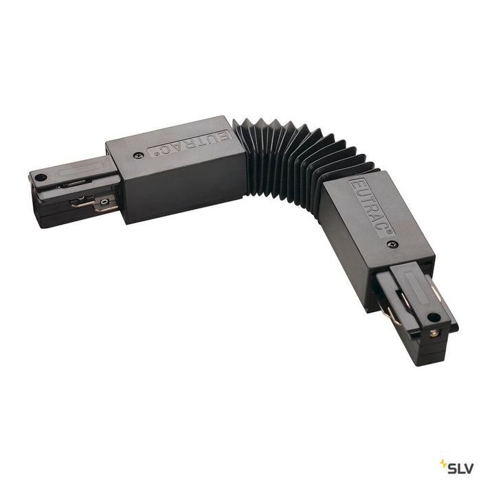 FLEXIBLE CONNECTOR for EUTRAC 240V 3-phase surface-mounted track, black
