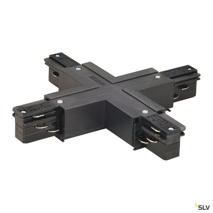 EUTRAC X-connector, with feed-in capability, black