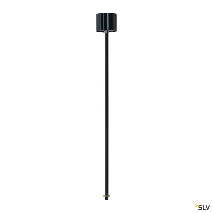 PENDANT SUSPENSION for EUTRAC 240V 3-phase surface-mounted track, rigid, black , 60 cm, M13 thread