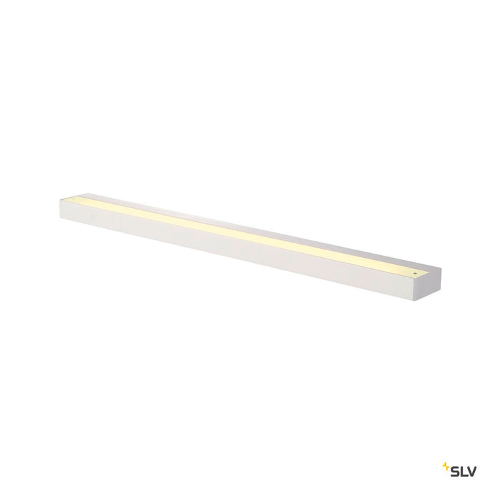 SEDO 21, wall light, LED, 3000K, square, white, frosted glass, energy saving lamp, L/W/H 89.5/8.5/4 cm, 33 W