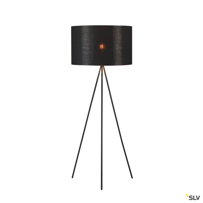 FENDA, lamp shade, round, black/copper, Ø/H 45.5/28 cm