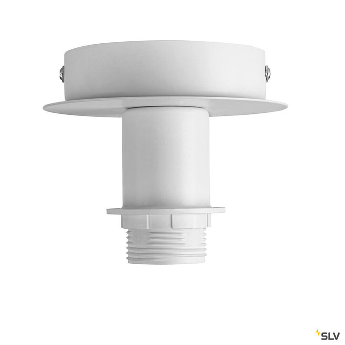 FENDA, ceiling light, ceiling plate, A60, white, without shade, max. 60W