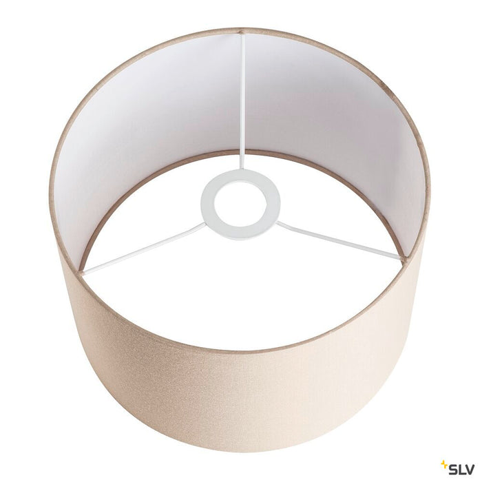FENDA, lamp shade, round, beige, Ø/H 30/20 cm
