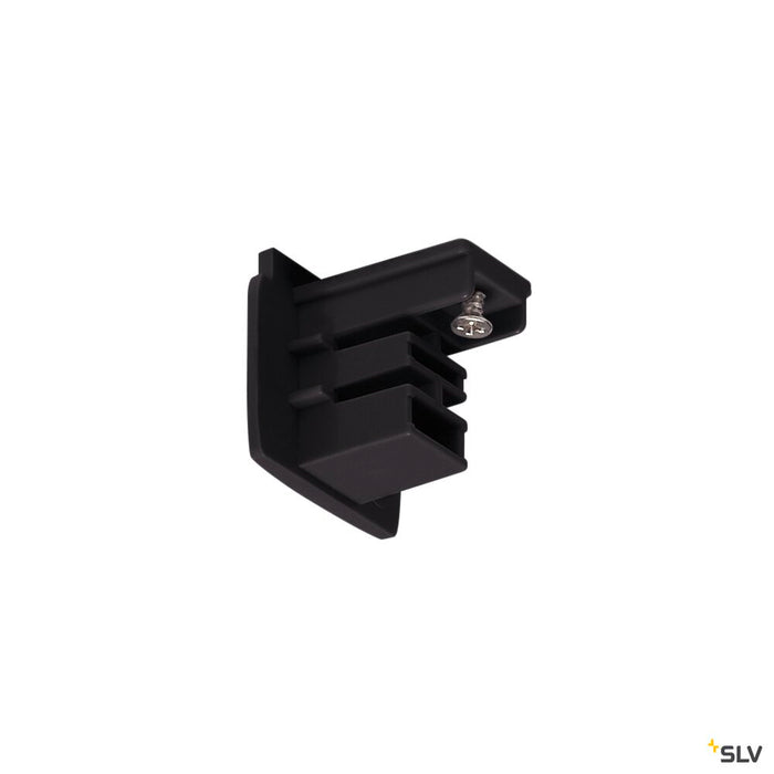 END CAPS 3-phase surface-mounted track, black