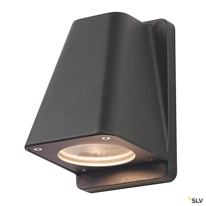 WALLYX, outdoor wall light, QPAR51, IP44, anthracite, max. 50W