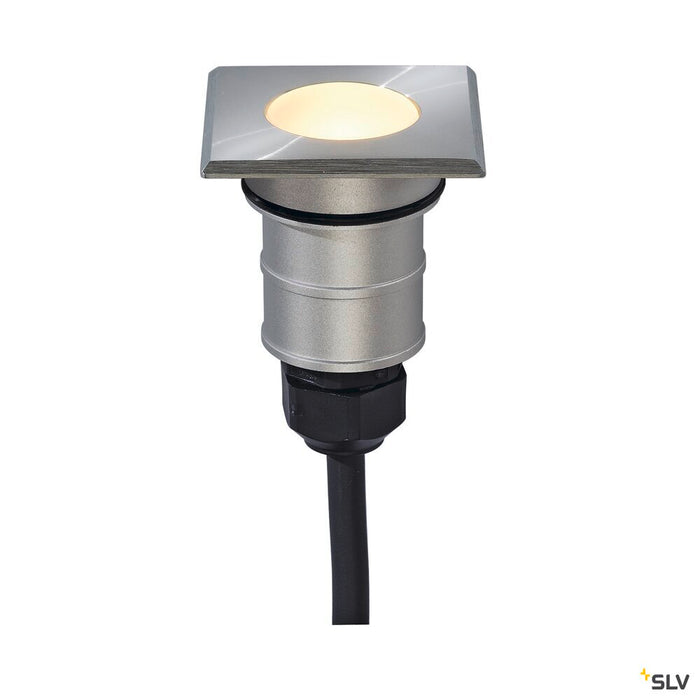 POWER TRAIL-LITE 47, outdoor inground fitting, LED, 3000K, IP67, square, stainless steel 316
