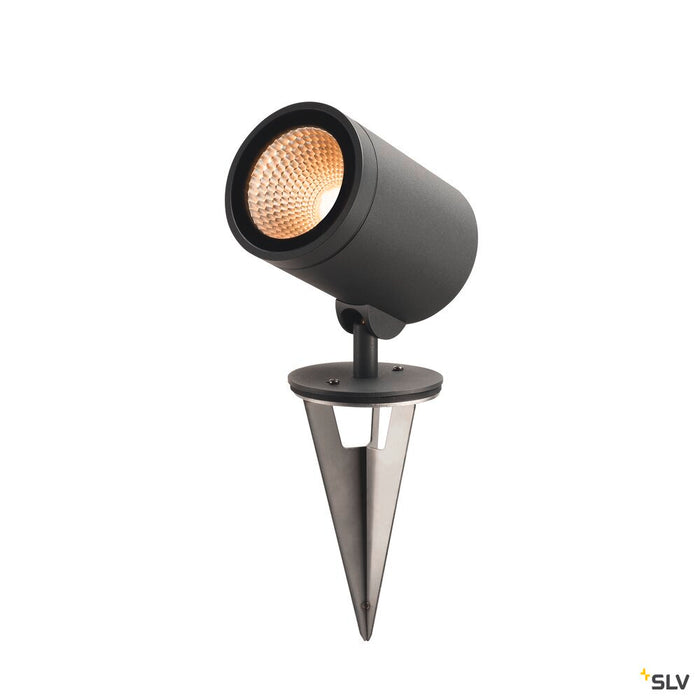 HELIA, outdoor pathway and floor stand, LED, 3000K, round, anthracite, 15W, can be converted to a spike luminaire