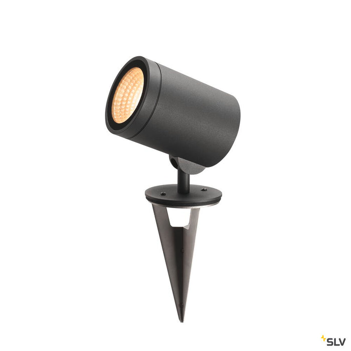 HELIA, outdoor pathway and floor stand, LED, 3000K, round, anthracite, 15W, can be converted to a spike luminaire