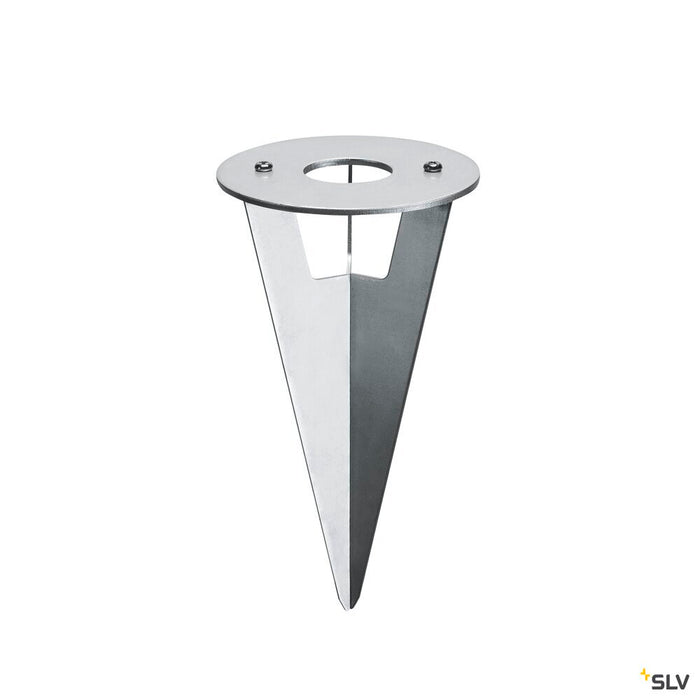 EARTH SPIKE, for HELIA pathway and floor stand, stainless steel, 17 cm