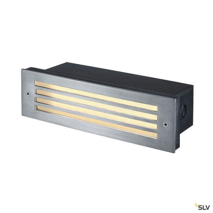 BRICK MESH, outdoor recessed wall light, LED, 3000K, IP54, stainless steel, 4W