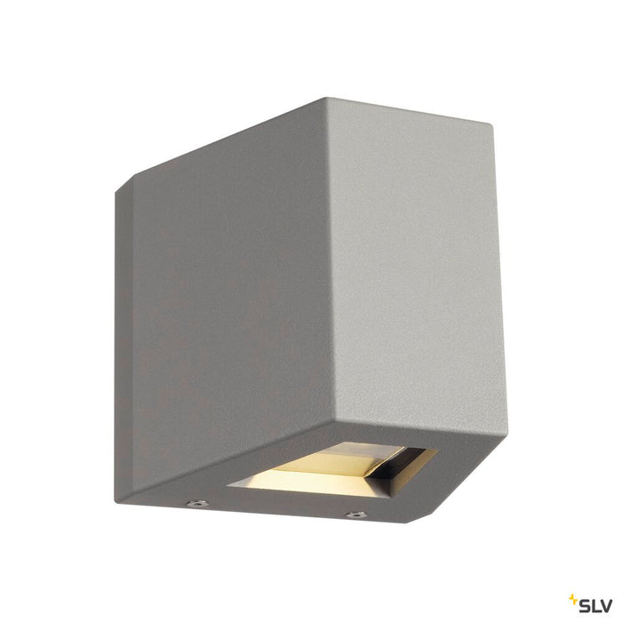 OUT BEAM, outdoor wall light, LED, 3000K, beam up/flood down, silver-grey, IP44