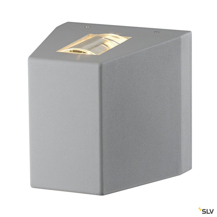 OUT BEAM, outdoor wall light, LED, 3000K, beam up/flood down, silver-grey, IP44