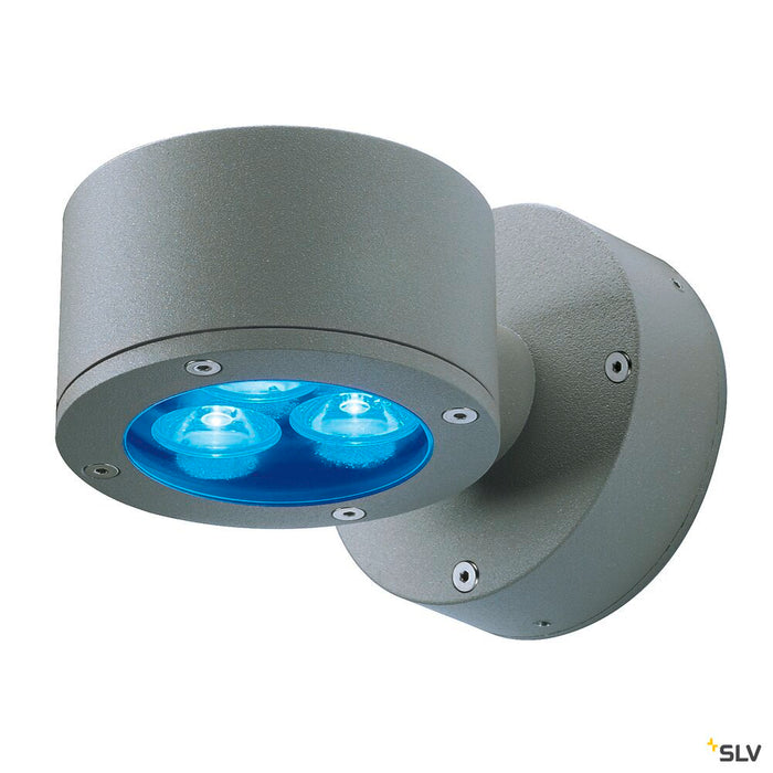 SITRA, outdoor wall light, single-headed, TCR-TSE, IP44, anthracite, max. 9W