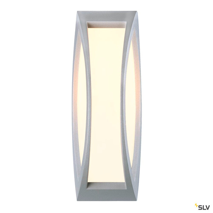 MERIDIAN 2, outdoor wall and ceiling light, TC-(D,H,T,Q)SE, IP54, silver-grey, max. 25W