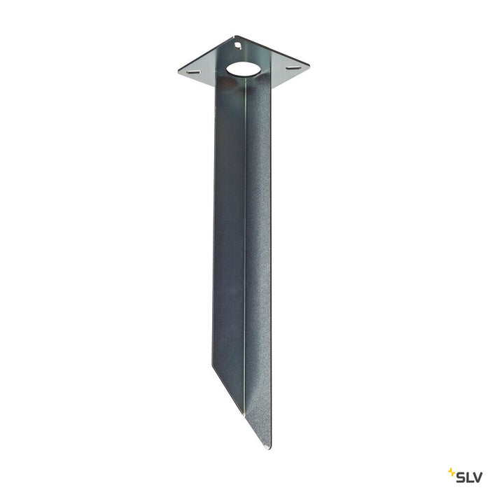 EARTH SPIKE, for GRAFIT, RUSTY SLOT, LOGS floor stand, galvanised steel, length 48cm