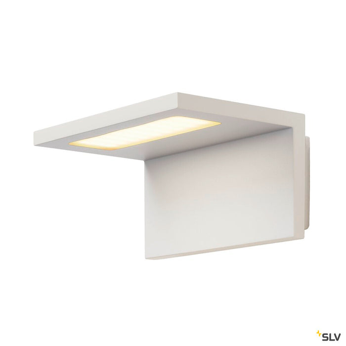 ANGOLUX WALL, outdoor wall light, LED, 3000K, IP44, white, 36 SMD LED, max. 7.51W