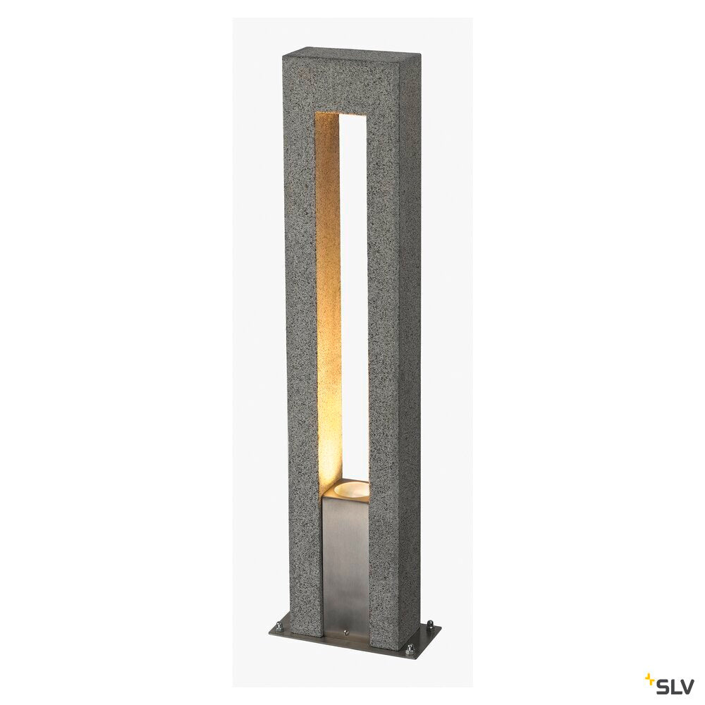 ARROCK ARC, outdoor floor stand, QPAR51, IP44, salt & pepper, granite, max. 35W