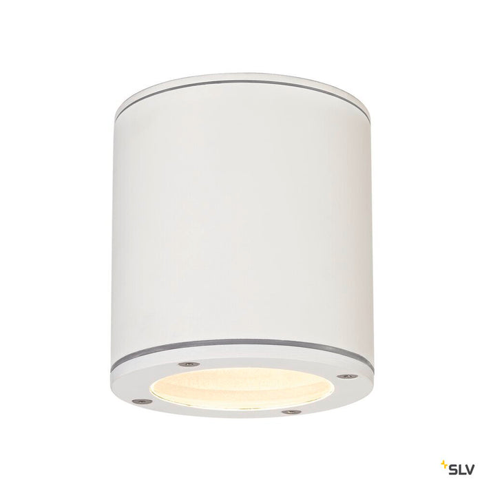 SITRA, outdoor ceiling light, TCR-TSE, IP44, round, white, max. 9W