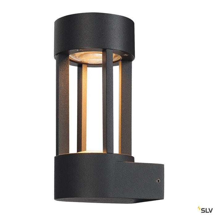 SLOTS WALL, outdoor wall light, LED, 3000K, anthracite, 6.3 W