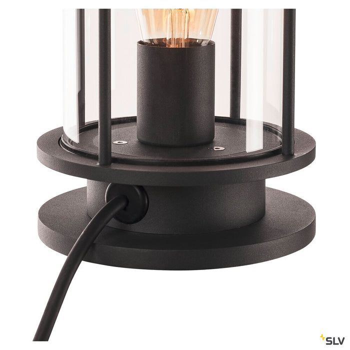 PHOTONIA, outdoor table lamp, E27, anthracite, IP44, incl. connection lead and shock-proof mains plug, anthracite, max.60W