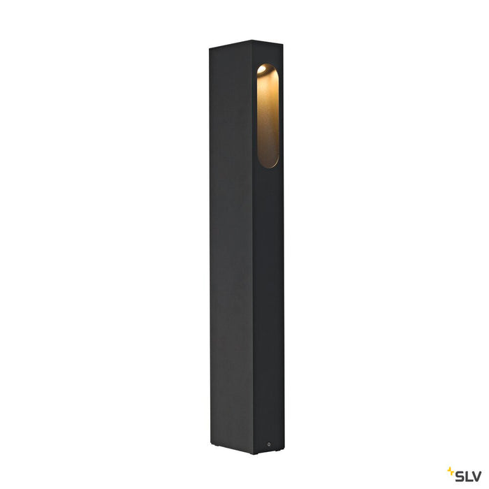 SLOTBOX 70, outdoor floor stand, LED, 3000K, IP44, square, anthracite, L/W/H 12/7/70, 4W