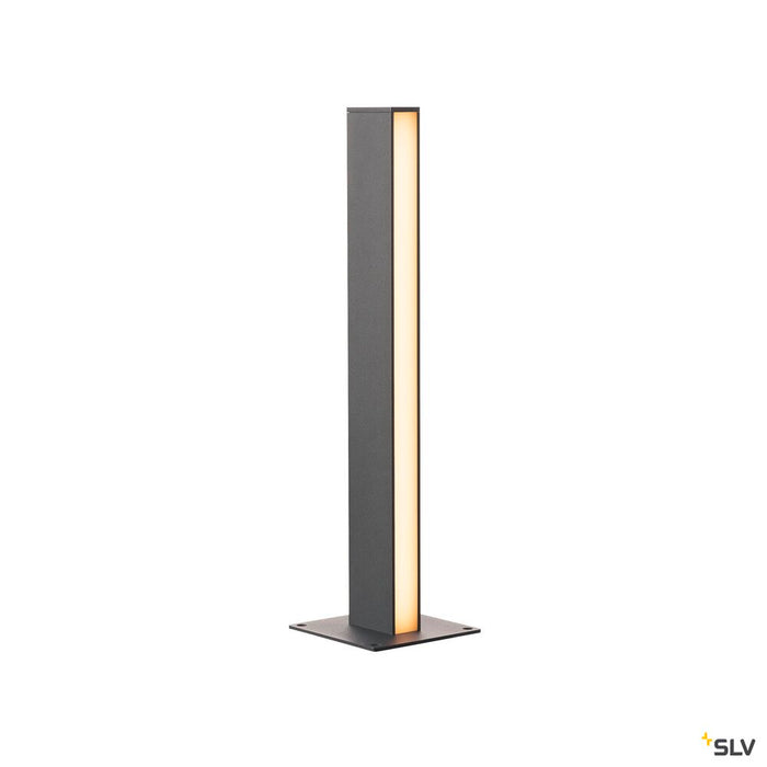 H-POL, pathway and floor stand, single-headed, LED, 3000K, anthracite, L/W/H 16.5/16.5/66 cm