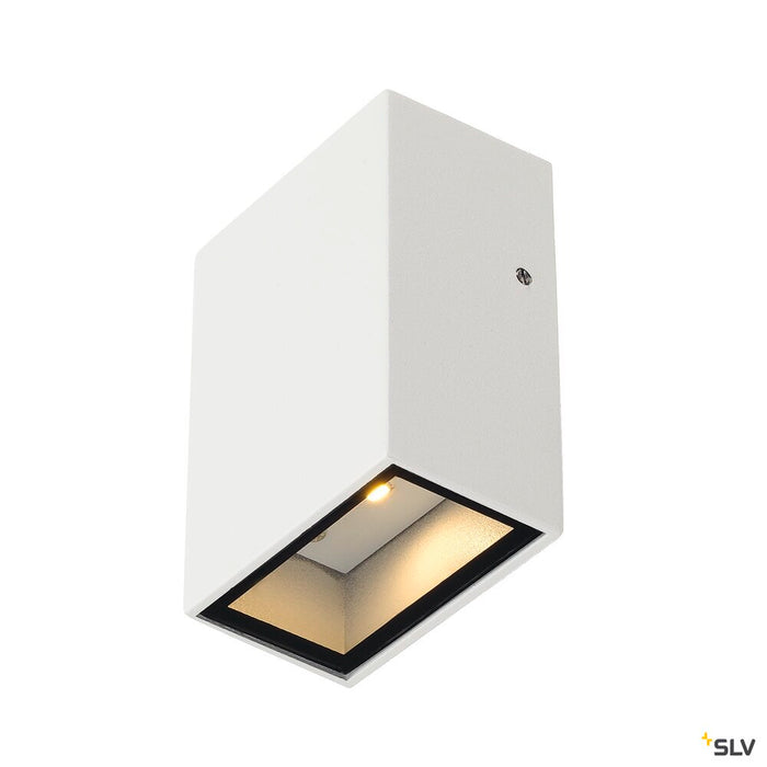 QUAD 1, wall light, LED, 3000K, IP44, square, white, 4.6W