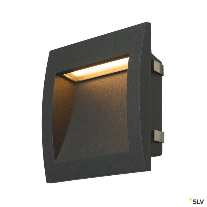 DOWNUNDER OUT LED L, outdoor recessed wall light, LED, 3000K, anthracite